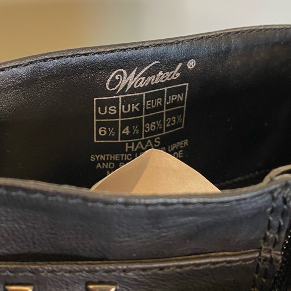 Sleek Black Wanted HAAS Studded Boot - Picture 5 of 15